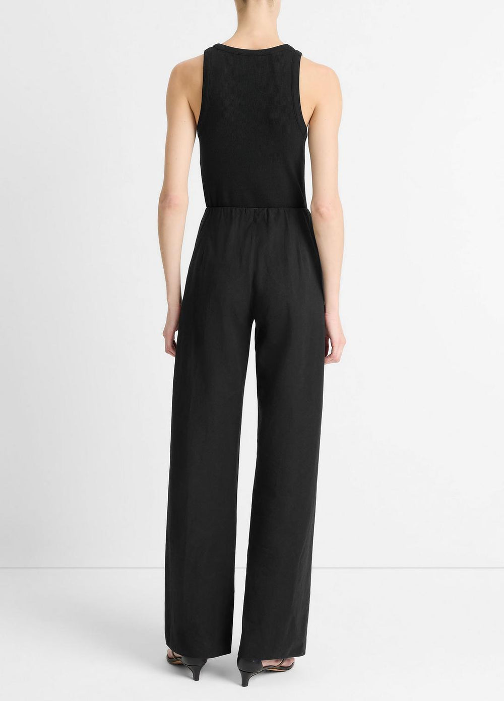 Cotton-Blend High-Waist Bias Pant in Trousers | Vince outlet