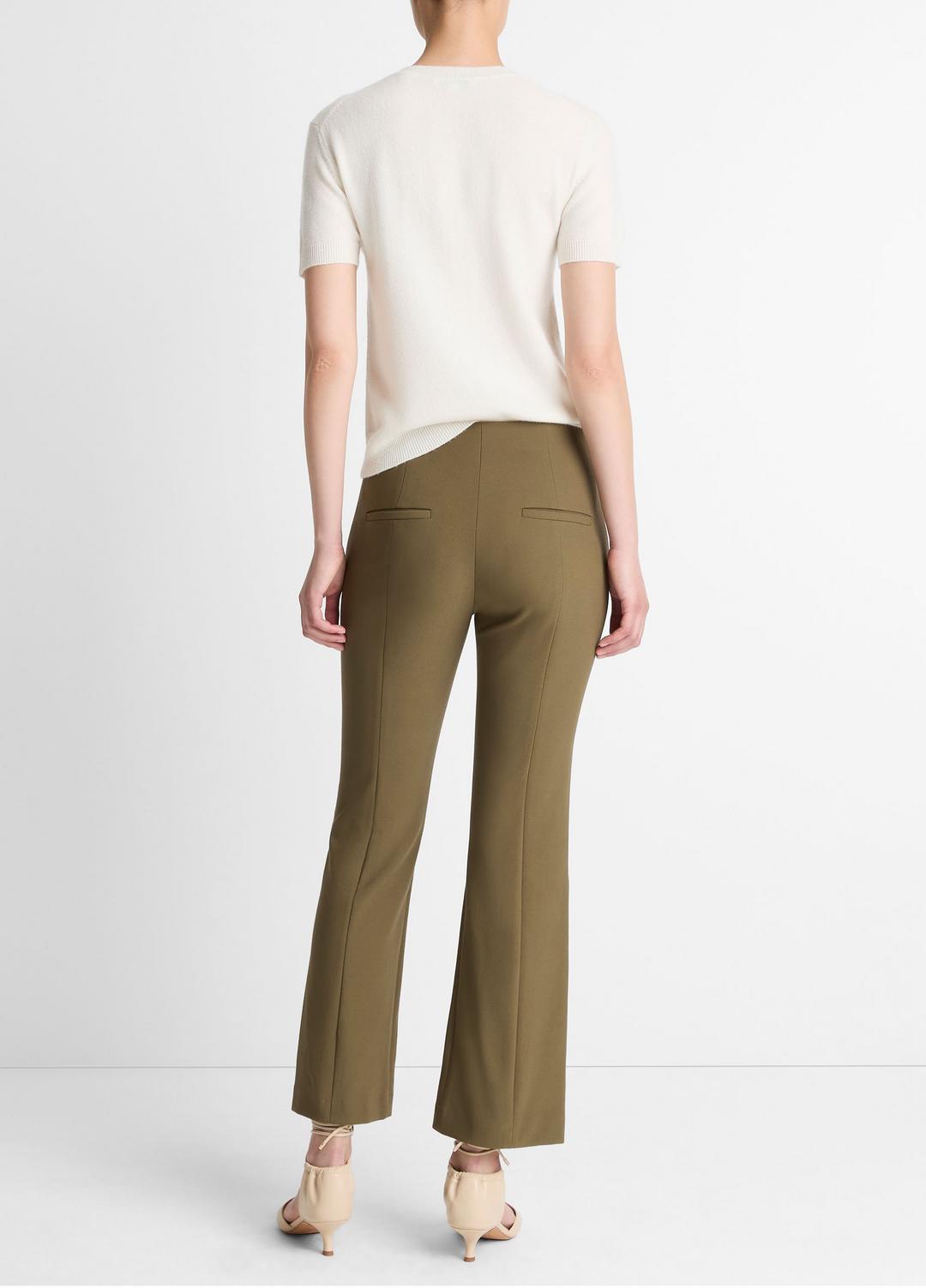 Niki Mid-Rise Pintuck Crop Flare Pant in Trousers | Vince sale