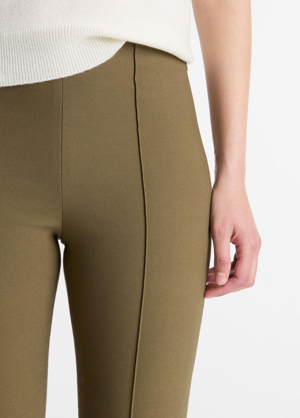 Niki Mid-Rise Pintuck Crop Flare Pant in Trousers | Vince sale