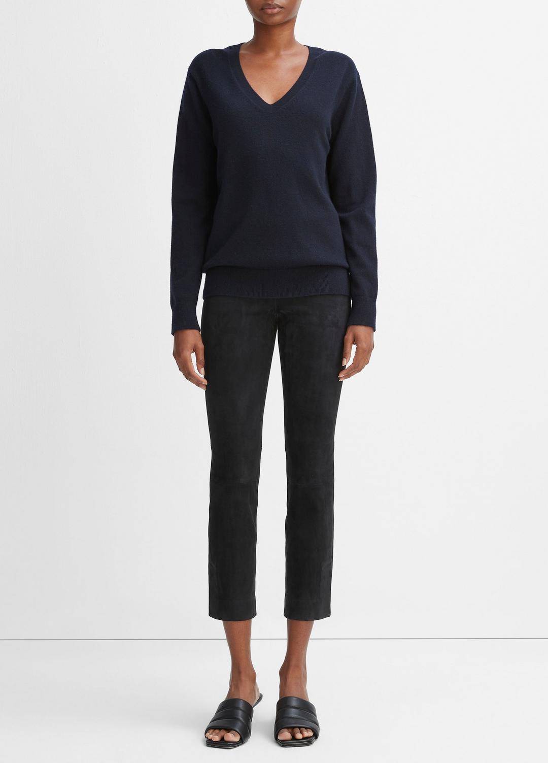 Stretch Suede Split Hem Crop Legging in Leggings | Vince for sale