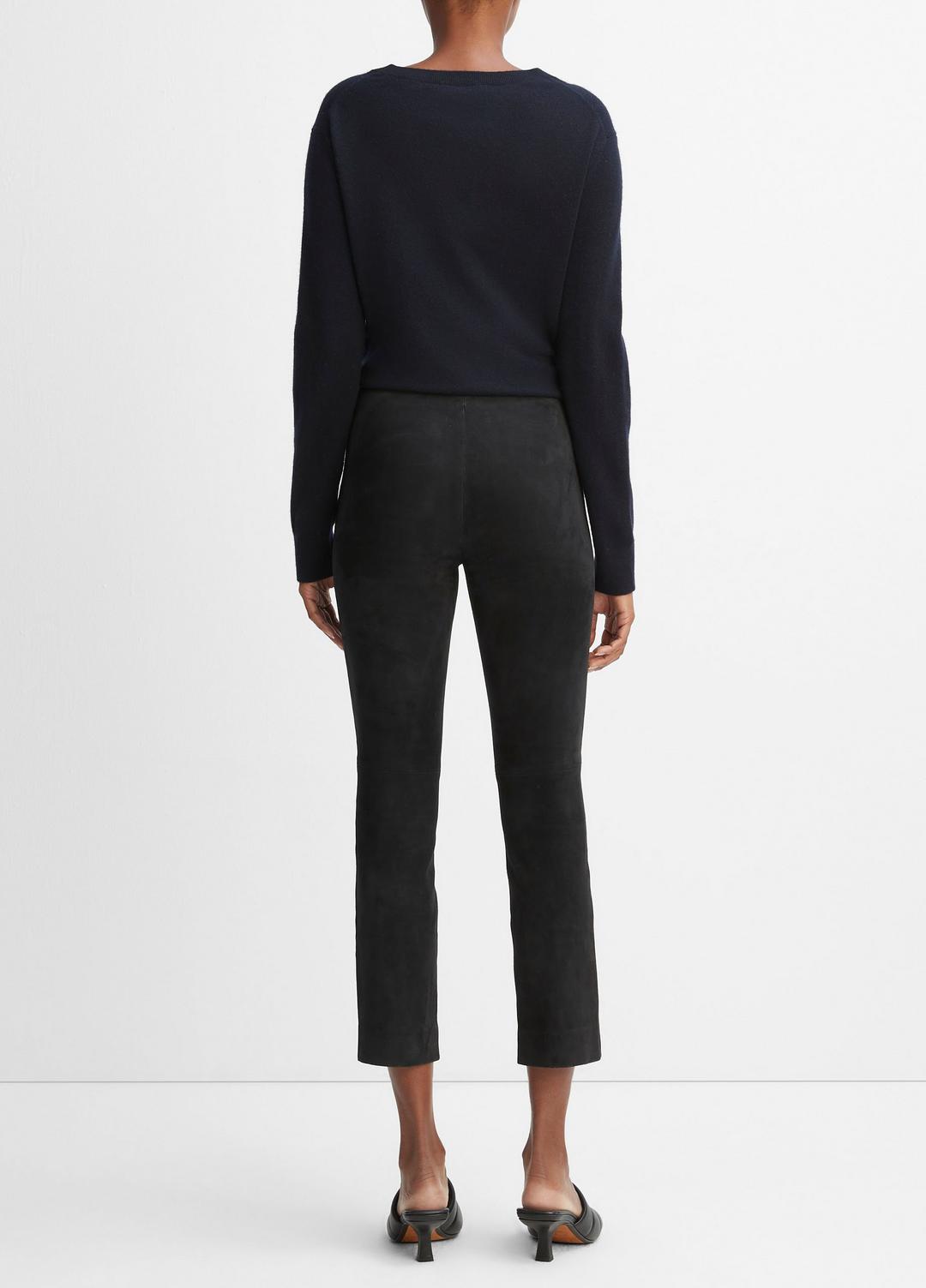 Stretch Suede Split Hem Crop Legging in Leggings | Vince for sale