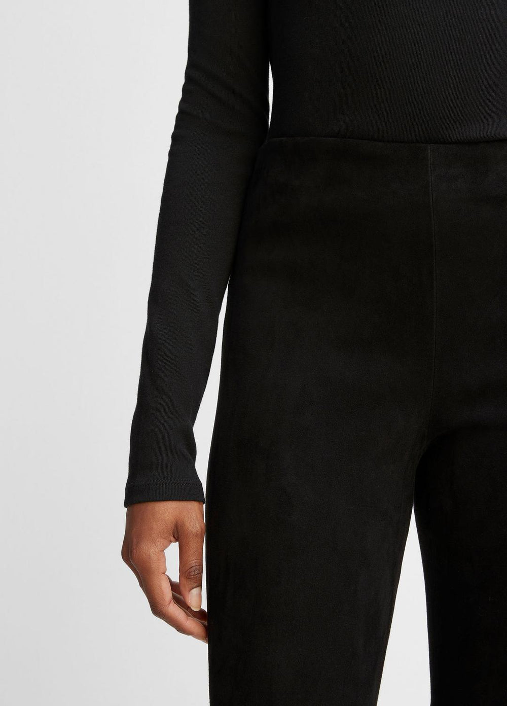 Stretch-Suede Cropped Flare Legging in Leggings | Vince discount
