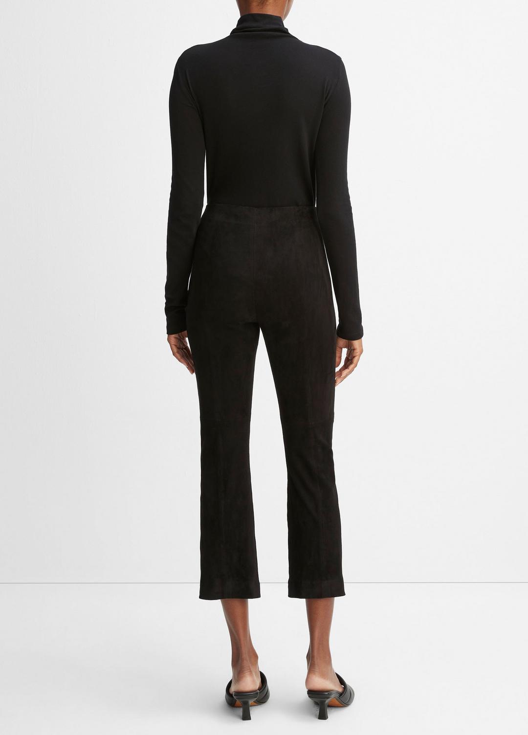 Stretch-Suede Cropped Flare Legging in Leggings | Vince discount