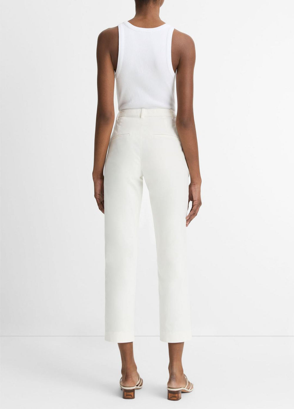 Avery Mid-Rise Italian Stretch-Cotton Chino Pant in Trousers | Vince on sale