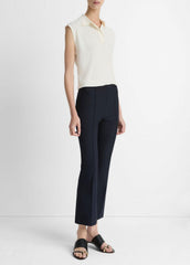 Niki Mid-Rise Pintuck Crop Flare Pant in Pants | Vince Online