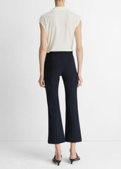 Niki Mid-Rise Pintuck Crop Flare Pant in Pants | Vince Online