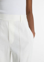 Linen-Blend High-Rise Pull-On Pant in Trousers | Vince near me