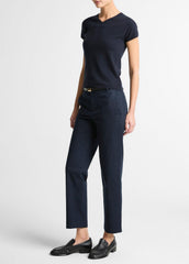 Avery Mid-Rise Italian Stretch-Cotton Chino Pant in Trousers | Vince sale
