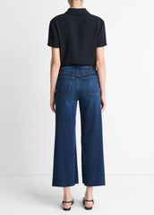 Citizens of Humanity Lyra Wide-Leg Crop Clean-Hem Jean in Denim | Vince for sale