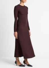 Ruched-Seam Long-Sleeve Dress in Dresses | Vince for sale