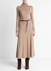 Cozy Jersey Funnel-Neck Long-Sleeve Dress in Dresses | Vince on sale