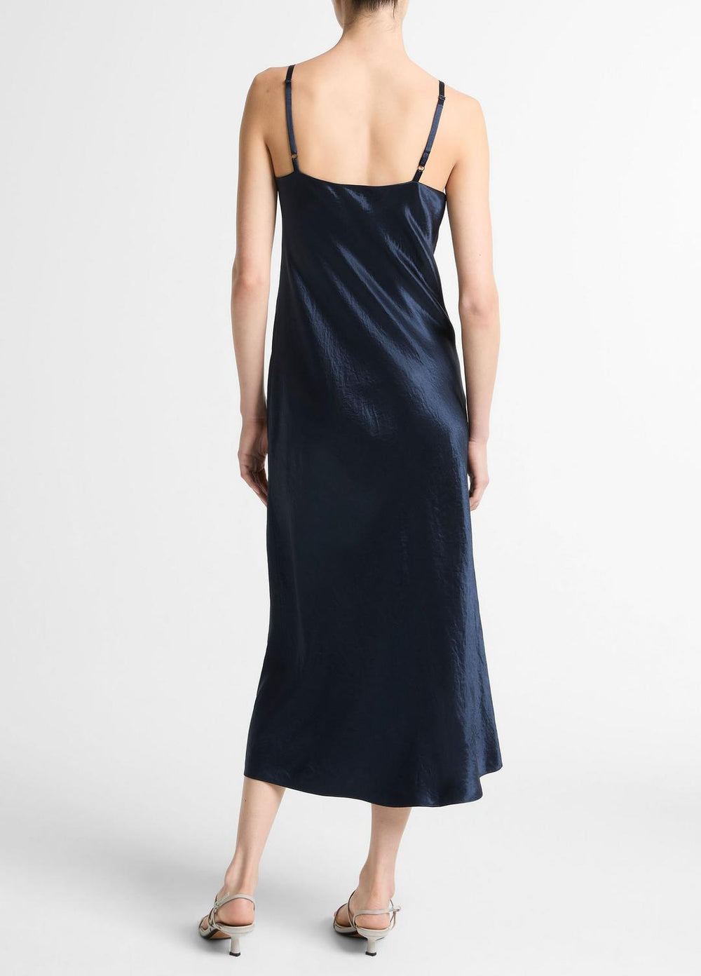 Satin V-Neck Slip Dress in Dresses | Vince sale