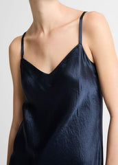 Satin V-Neck Slip Dress in Dresses | Vince sale