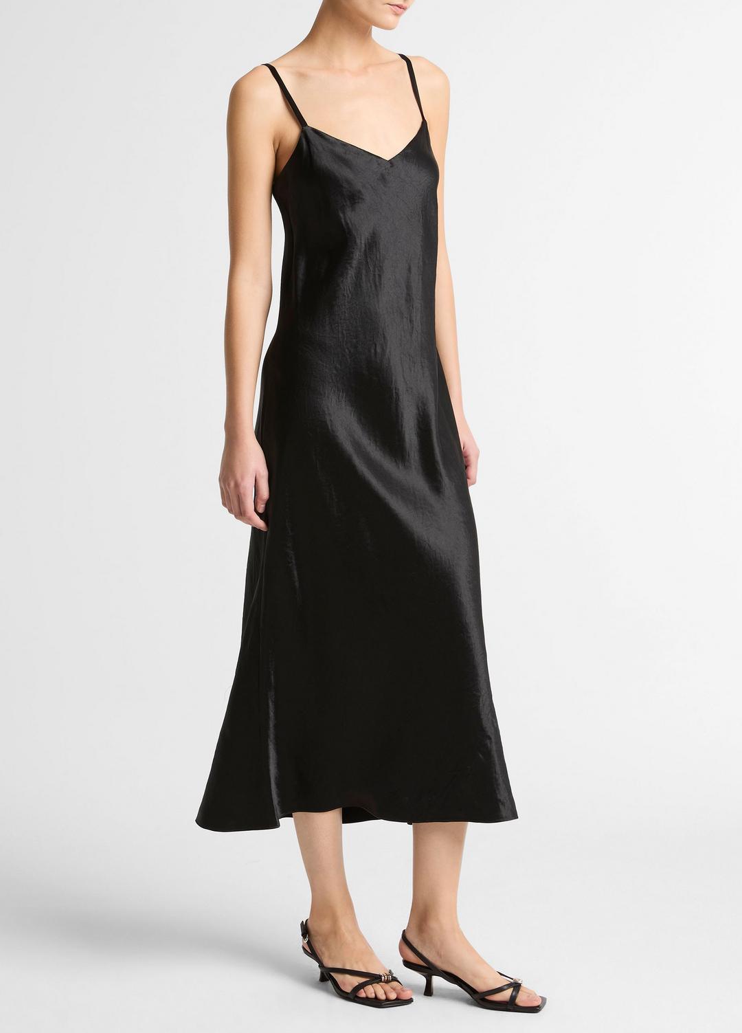 Satin V-Neck Slip Dress in Dresses | Vince for sale
