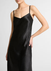 Satin V-Neck Slip Dress in Dresses | Vince for sale