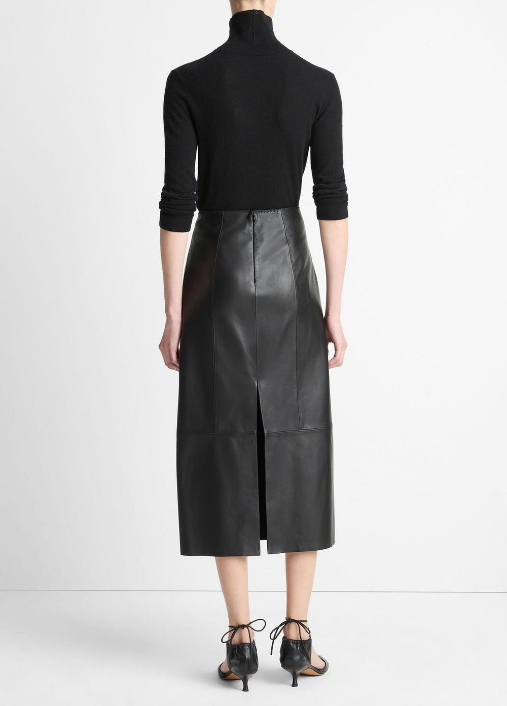Leather Straight Skirt in Skirts | Vince Online