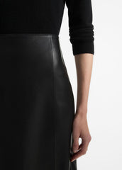 Leather Straight Skirt in Skirts | Vince Online