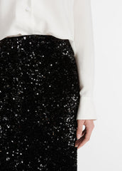 Sequined Velvet Column Skirt in Skirts | Vince outlet