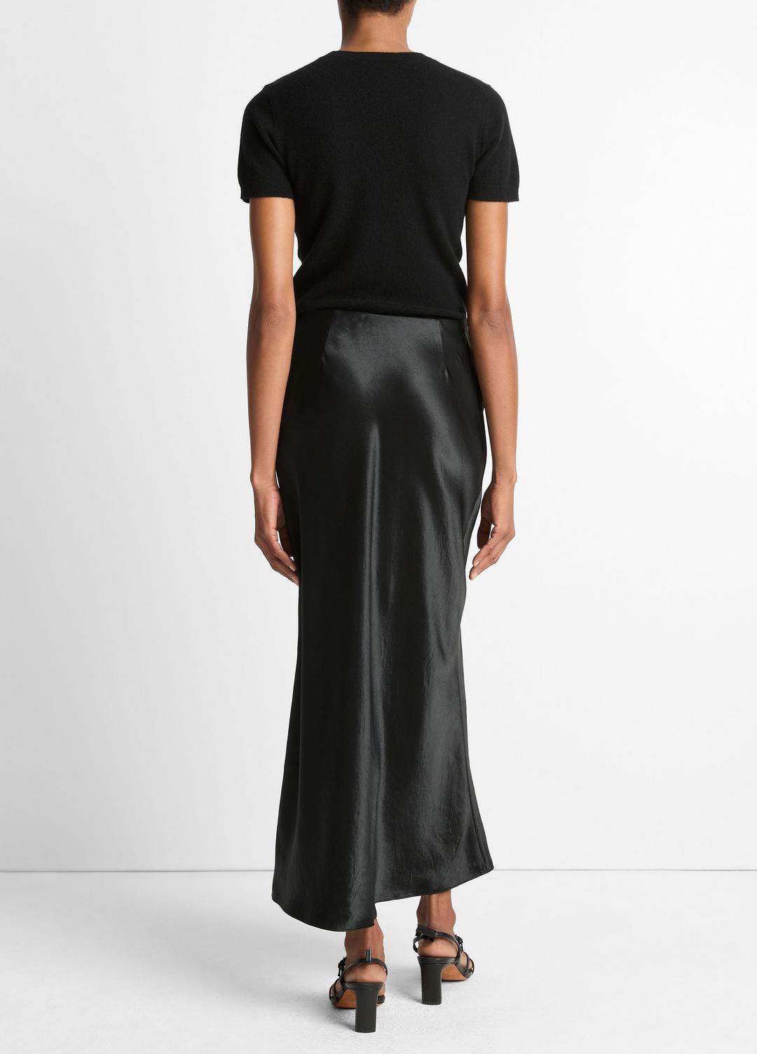 Satin Side-Slit Slip Skirt in Skirts | Vince sale