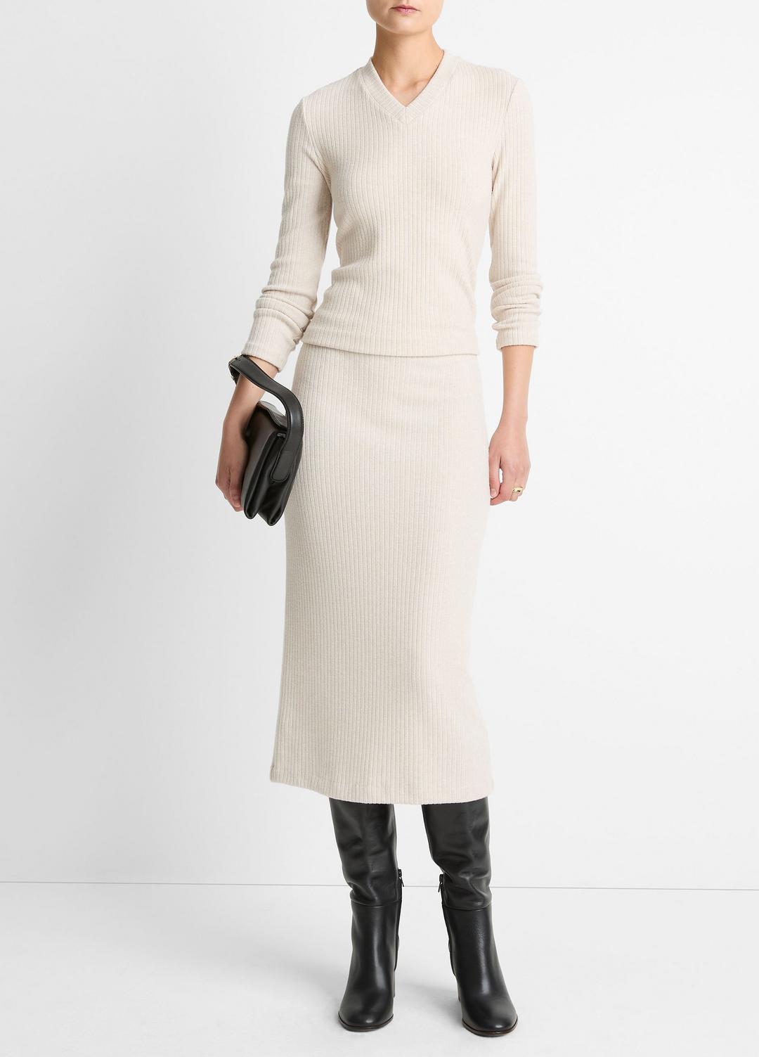 Cozy Rib Midi Skirt in Skirts | Vince for sale