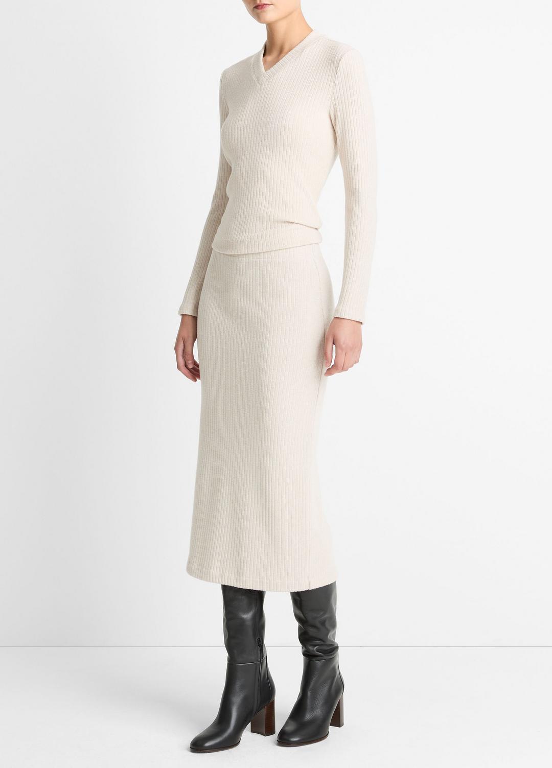 Cozy Rib Midi Skirt in Skirts | Vince for sale