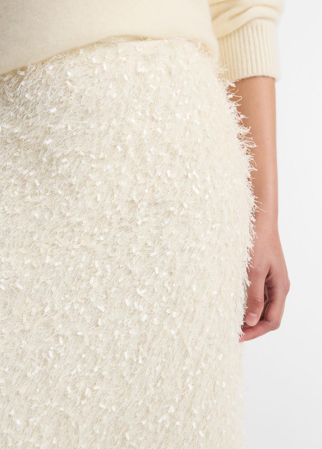 Feathery-Fringe Knee Skirt in Skirts | Vince on sale