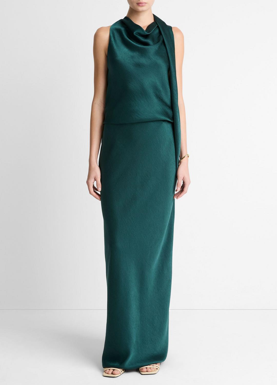 Satin Bias Column Skirt in Skirts | Vince Online