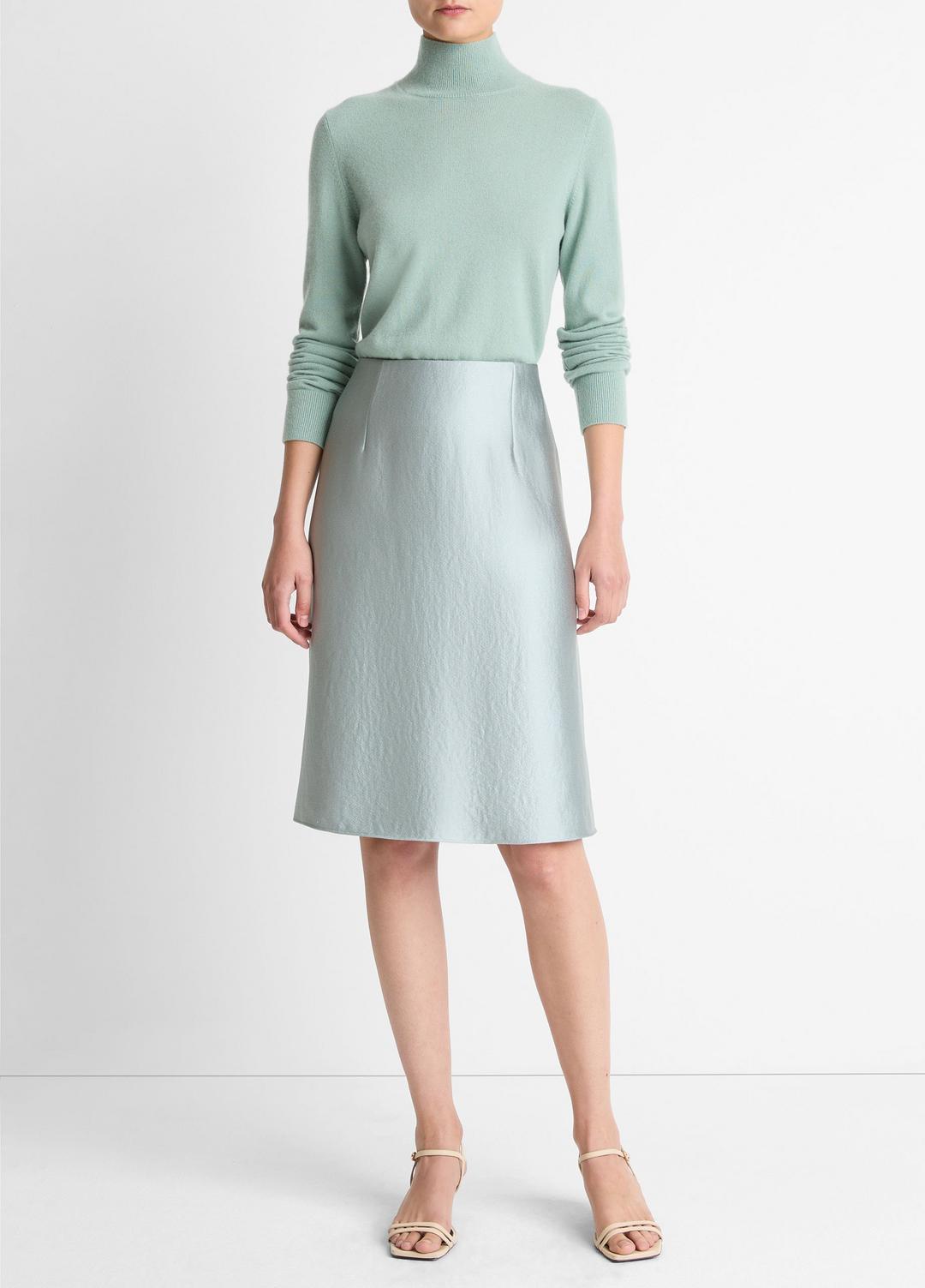 Satin A-Line Knee Skirt in Skirts | Vince discount
