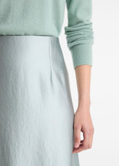 Satin A-Line Knee Skirt in Skirts | Vince discount