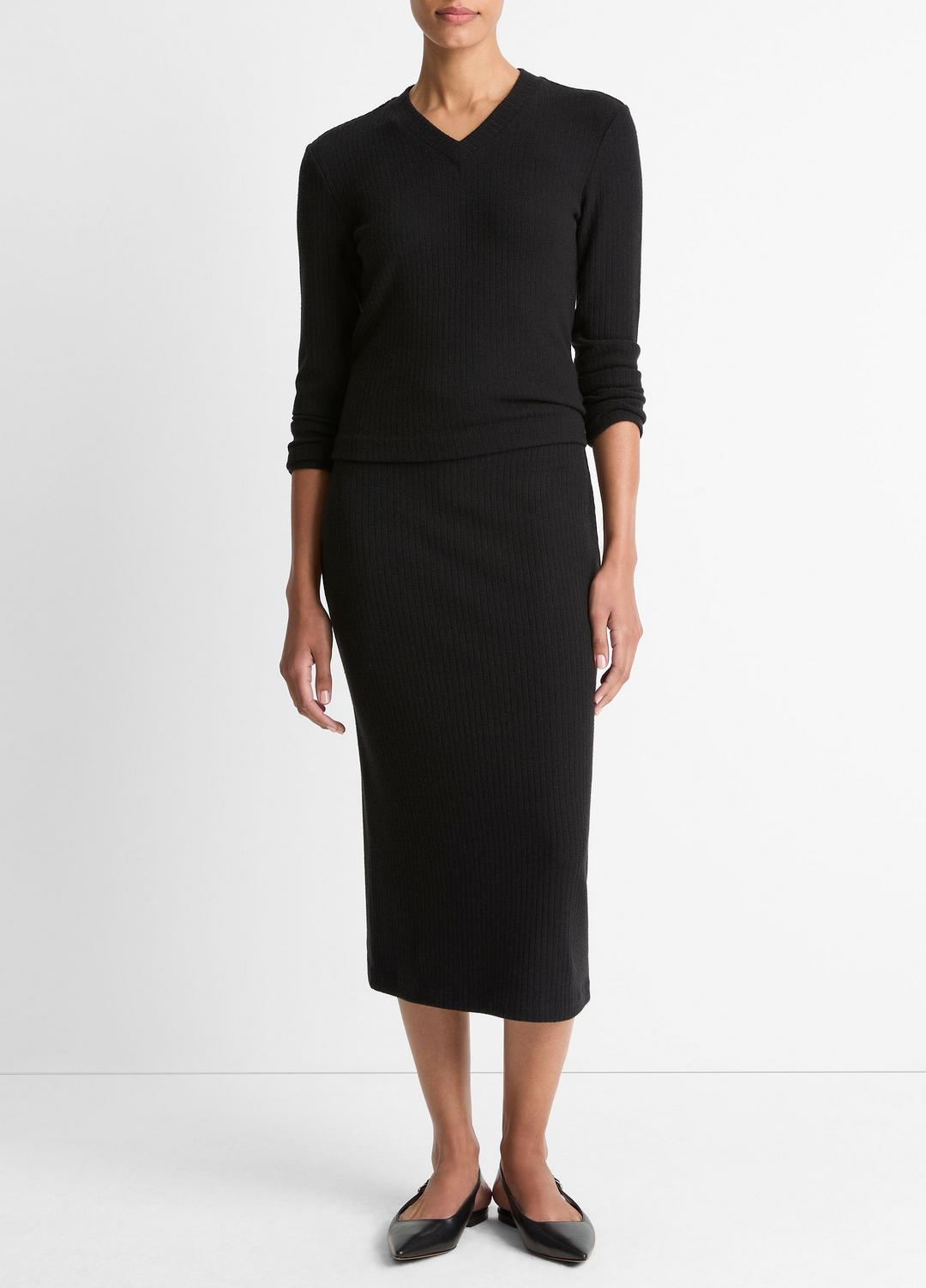 Cozy Rib Midi Skirt in Skirts | Vince near me