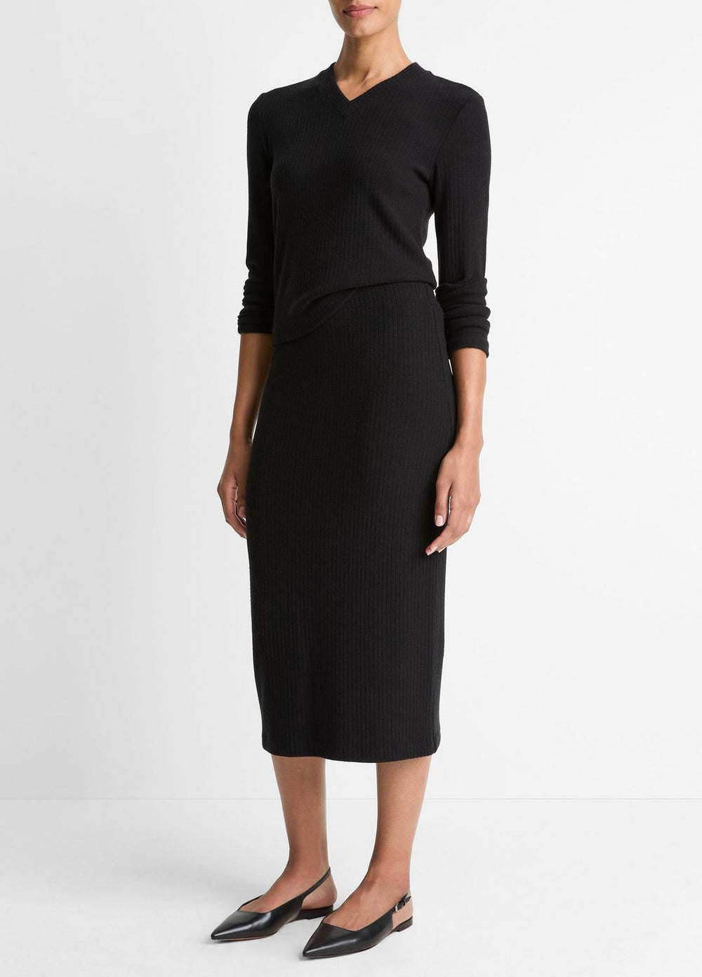 Cozy Rib Midi Skirt in Skirts | Vince near me