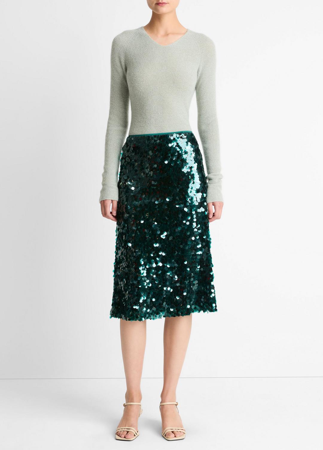 Paillette Bias Skirt in Skirts | Vince outlet