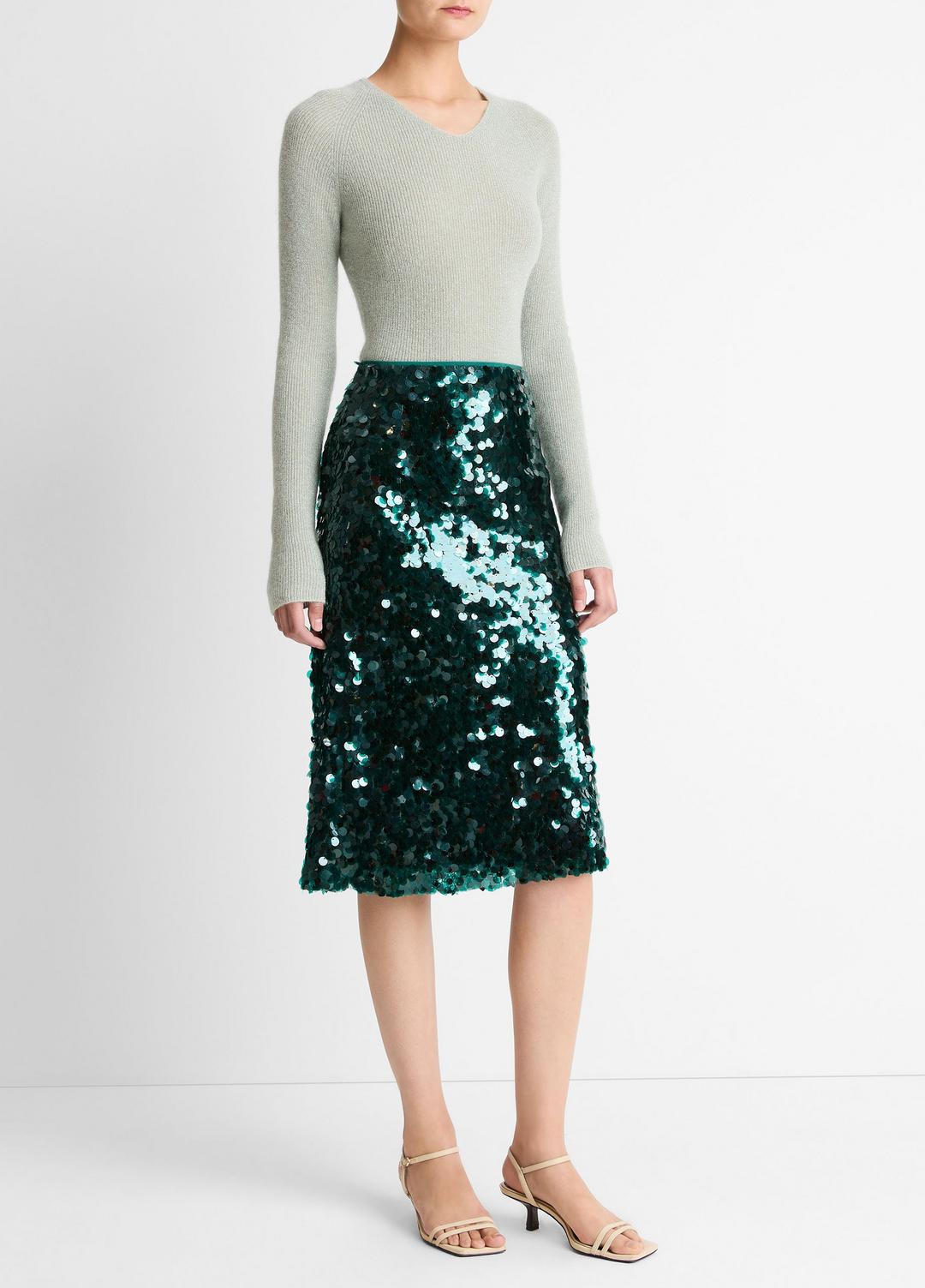 Paillette Bias Skirt in Skirts | Vince outlet