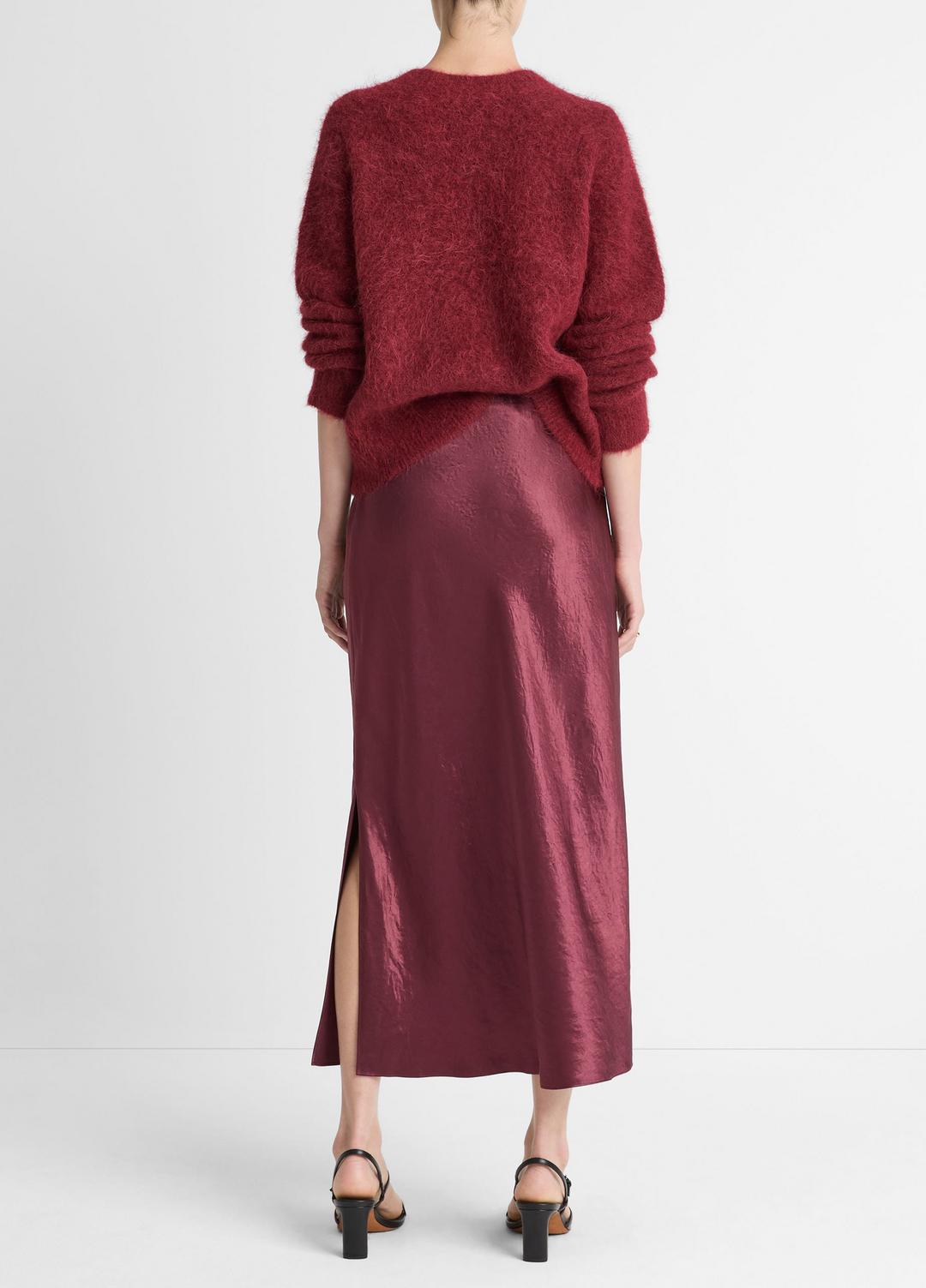 Satin Side-Slit Slip Skirt in Skirts | Vince sale