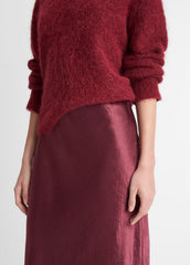 Satin Side-Slit Slip Skirt in Skirts | Vince sale