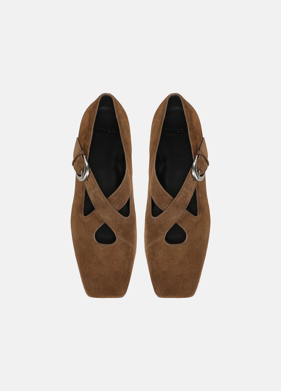 Cici Suede Flat in Loafers & Flats | Vince US