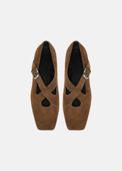 Cici Suede Flat in Loafers & Flats | Vince US