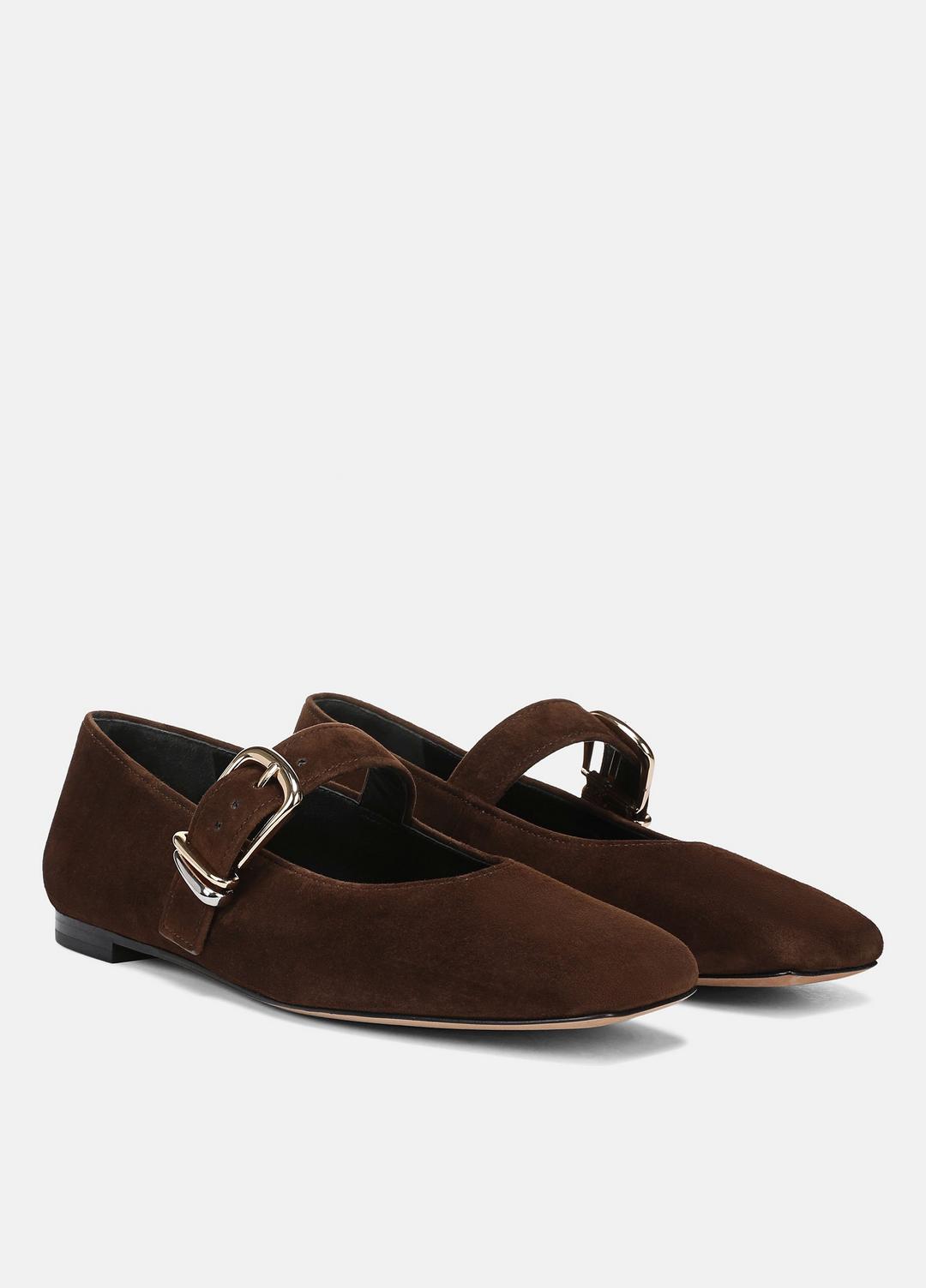 Daniela Suede Mary Jane Flat in Loafers & Flats | Vince on sale