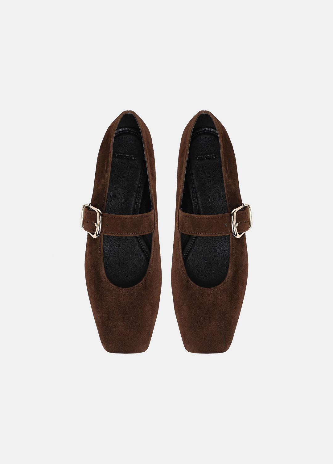 Daniela Suede Mary Jane Flat in Loafers & Flats | Vince on sale
