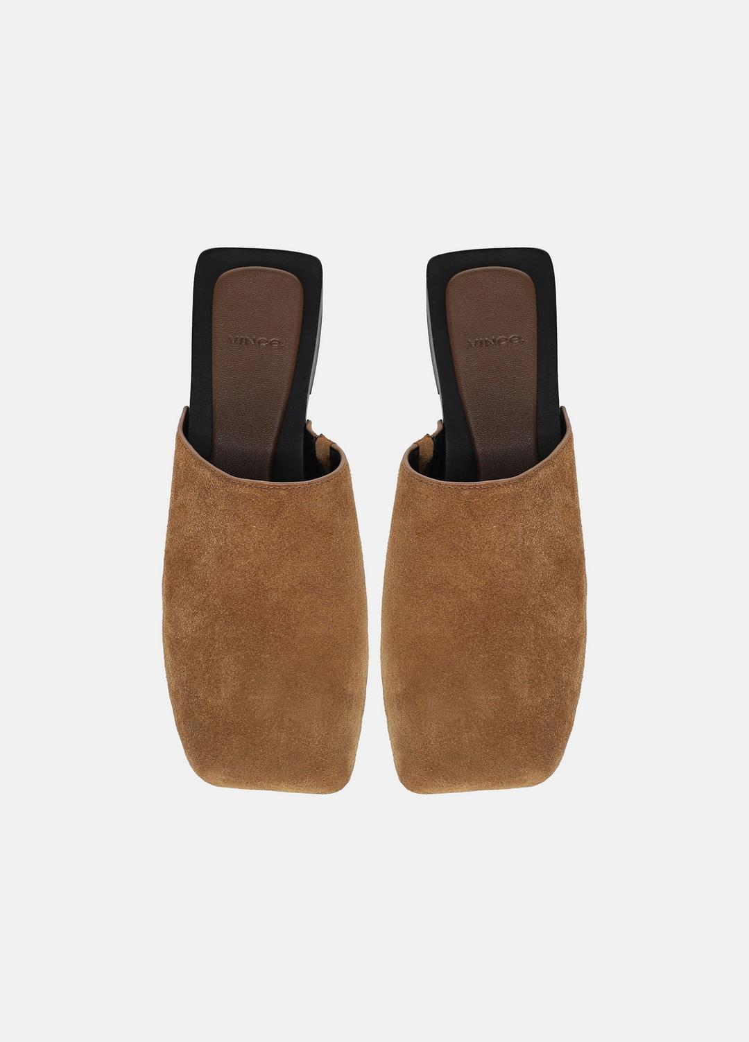 Margarita Suede Clog in Loafers & Flats | Vince for sale