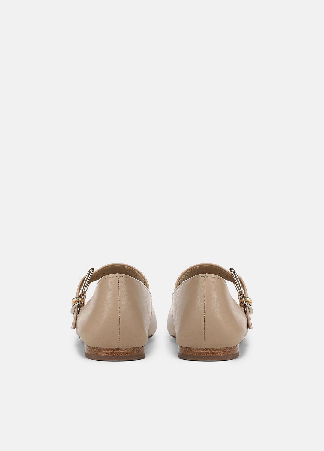 Daniela Leather Mary Jane Flat in Loafers & Flats | Vince US