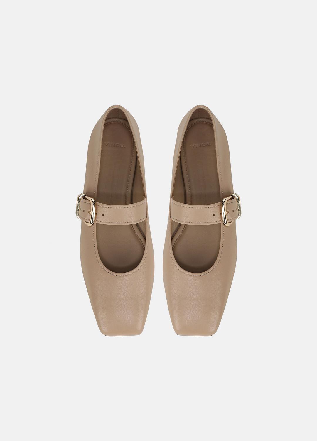 Daniela Leather Mary Jane Flat in Loafers & Flats | Vince US