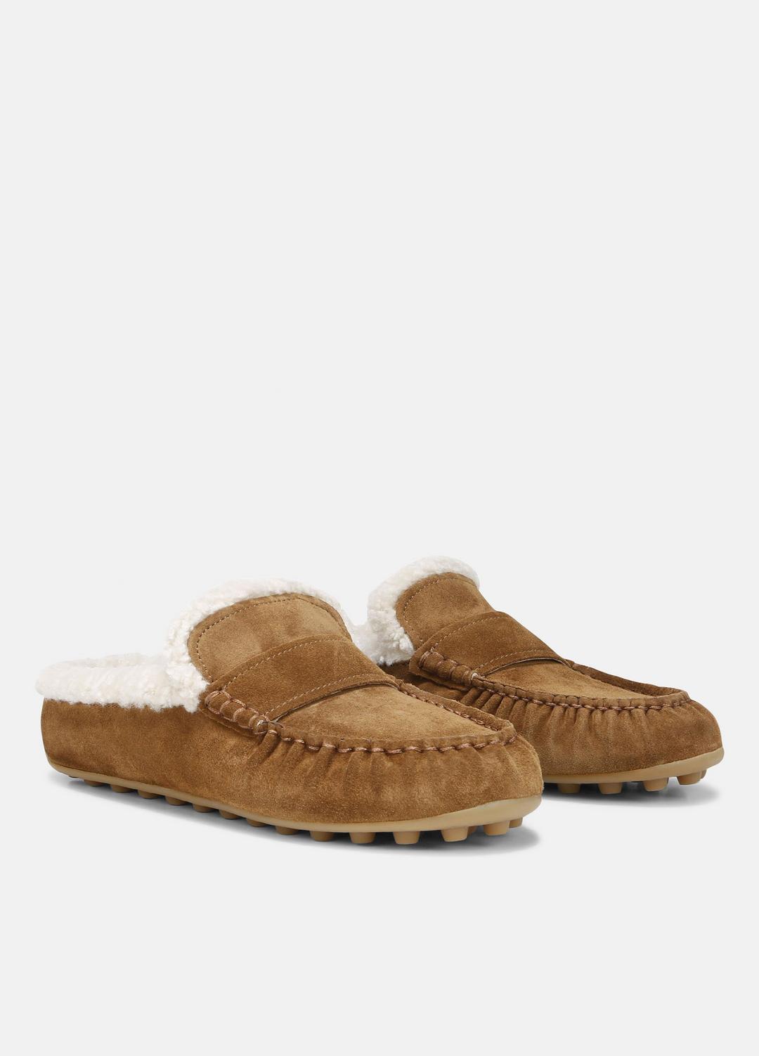 Berkley Shearling Driving Mule in Loafers & Flats | Vince near me