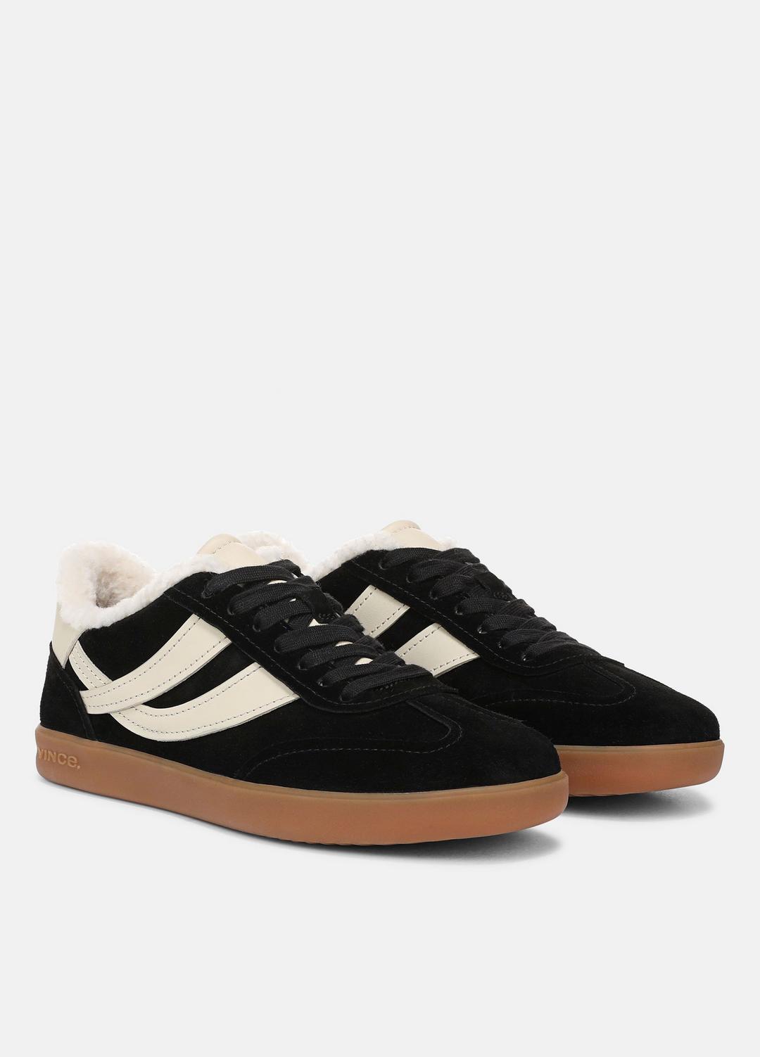 Oasis Suede & Shearling Sneaker in Sneakers | Vince on sale