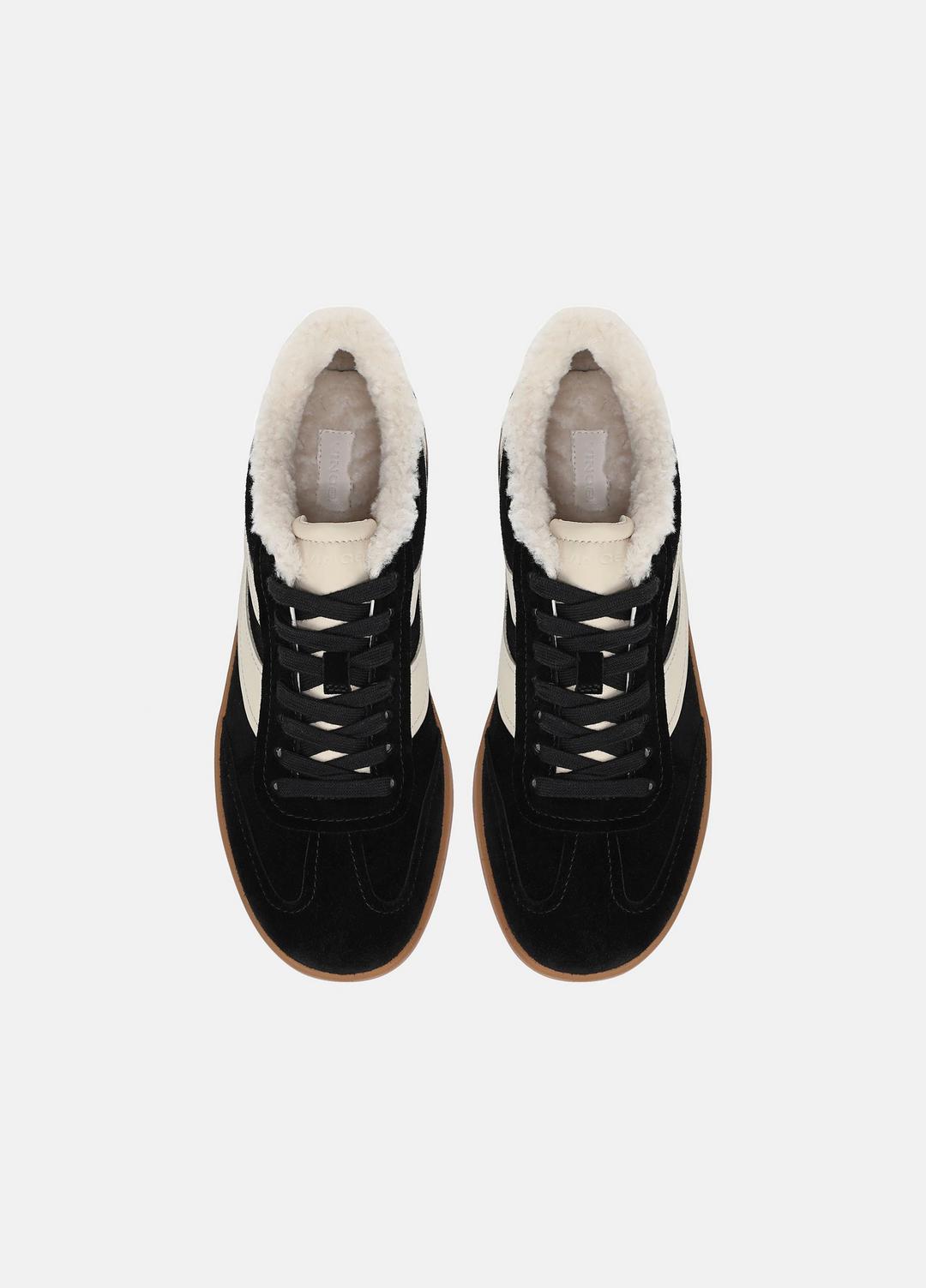 Oasis Suede & Shearling Sneaker in Sneakers | Vince on sale