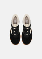 Oasis Suede & Shearling Sneaker in Sneakers | Vince on sale