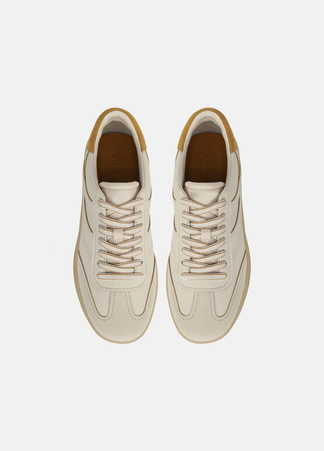 Oasis Contrast-Edge Leather & Suede Sneaker in Sneakers | Vince for sale