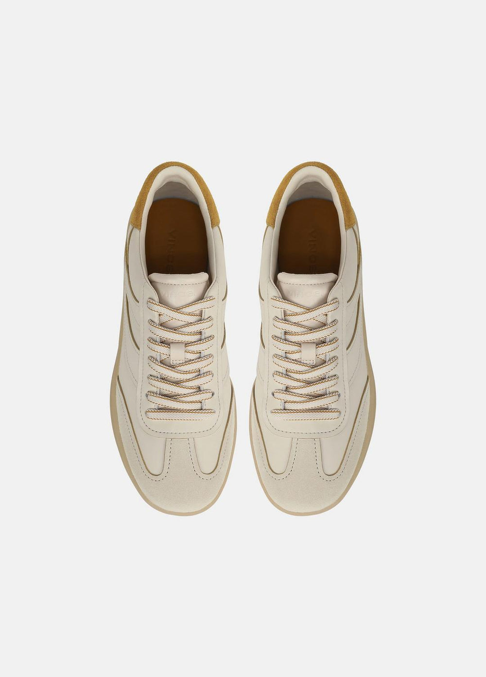 Oasis Contrast-Edge Leather & Suede Sneaker in Sneakers | Vince for sale