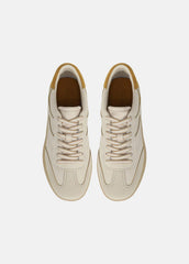 Oasis Contrast-Edge Leather & Suede Sneaker in Sneakers | Vince for sale