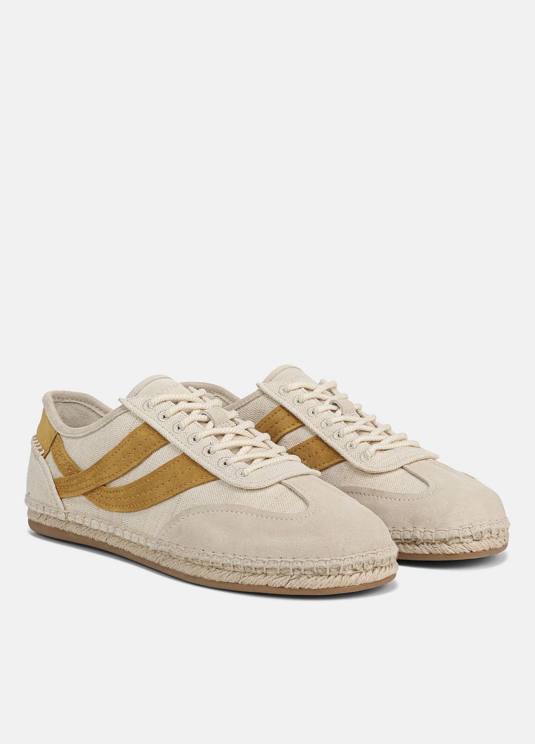 Oasis Linen & Leather Espadrille Sneaker in Sneakers | Vince US